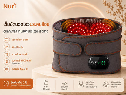 Nuri เข็มขัดบรรเทาอาการปวดเอว-หลังล่าง